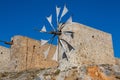 Windmills of the Lasithi Plateau, Crete Royalty Free Stock Photo