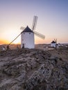 Molinos in Consuegra, Castilla La Mancha, Spain Royalty Free Stock Photo