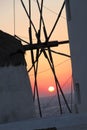 Windmills, Mykonos, Greece Royalty Free Stock Photo