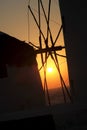 Windmills, Mykonos, Greece Royalty Free Stock Photo