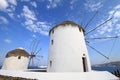 Windmills of Mykonos island Royalty Free Stock Photo