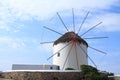 Windmills of Mykonos island Royalty Free Stock Photo