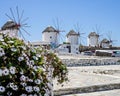 Windmills on Mykonos Royalty Free Stock Photo