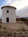 Windmills in Ortakent, Bodrum, Turkey Royalty Free Stock Photo