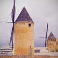 Windmills in Palma of Majorca Royalty Free Stock Photo
