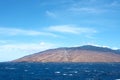 Windmills and rough sea