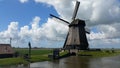 Windmills in Schermer Holland Royalty Free Stock Photo