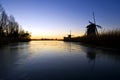 Windmills at sunrise