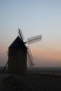 Windmills at sunset, Castile-La Mancha, Spain