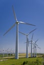Windmills in windfarm Royalty Free Stock Photo