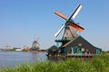 Windmills at Zaanse Schans Royalty Free Stock Photo