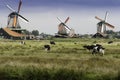 Windmills at Zaanse Schans in Holland