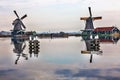 Windmills Zaanse Schans Village Holland Netherlands