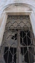 Window of abandoned old house. Royalty Free Stock Photo