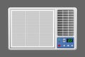 Window Air Conditioner illustration on gray background