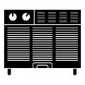 Window air conditioner icon, simple style Royalty Free Stock Photo