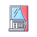 Window air conditioner RGB color icon