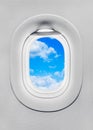 The window of airplane Royalty Free Stock Photo