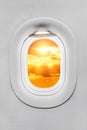 The window of airplane Royalty Free Stock Photo