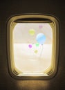 Window airplane Royalty Free Stock Photo