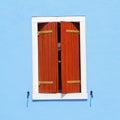 Window with ajar shutters