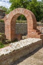 Window in The ancient Thermal Baths of Diocletianopolis, town of Hisarya, Bulgaria Royalty Free Stock Photo