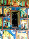 Window in Arbore Monastery, Moldavia, Romania