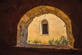 Window arch in monastery