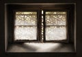 Window, basement, curtains, dirt, mystery, curtain, daytime, jamb