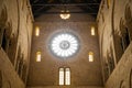 Window in Basilica of Saint Nicholas in Bari in Italy Royalty Free Stock Photo