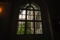 Window from Benedictine monastery in Rajhrad., Czech Republic Royalty Free Stock Photo