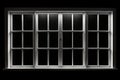 Window with black background and white frame on the window. Generative AI Royalty Free Stock Photo