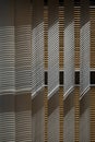 Window blinds with lines shadows