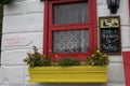 Window box in Ireland - coffee shop-