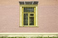 Window on a brick wall Royalty Free Stock Photo