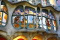 Window of Casa BatllÃÂ² by GaudÃÂ¬ in Barcelona Royalty Free Stock Photo