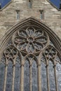 Window of Cathedral Church; Worcester; England Royalty Free Stock Photo