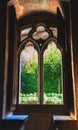 A window in Chillon castle in Switzerland Royalty Free Stock Photo