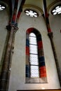 Window in the church of Carta medieval monastery near Sibiu, Transilvania