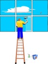 Window Cleaner Royalty Free Stock Photo