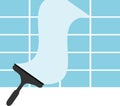 Window cleaner Logo Royalty Free Stock Photo