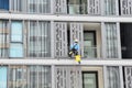 Window Cleaner In safety Harness