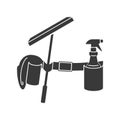 Window Cleaning Belt Icon Vector Royalty Free Stock Photo