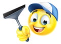 Window Cleaning Car Wash Squeegee Emoticon Icon