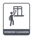 window cleaning icon in trendy design style. window cleaning icon isolated on white background. window cleaning vector icon simple Royalty Free Stock Photo