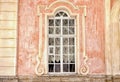 window close-up architecture detail outdoor pink wall history building Sankt-Petersburg