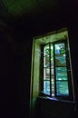 A window with closed shutters Royalty Free Stock Photo