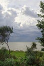 `Window` in the clouds above the sea Royalty Free Stock Photo