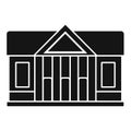 Window courthouse icon, simple style Royalty Free Stock Photo