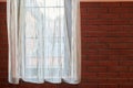 Window curtains in loft apartments